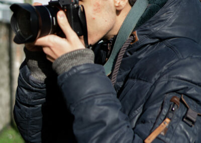 Fotograf beim Fotografieren