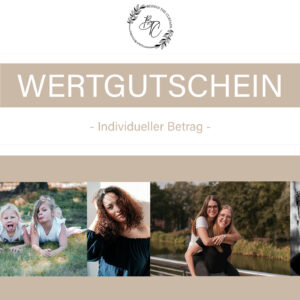 Wertgutschein | Gutschein für Fotoshooting | #1 Fotografin