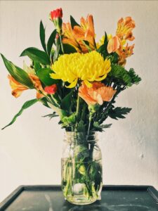 Bunte Blumen Hochzeitsblumenstrauß