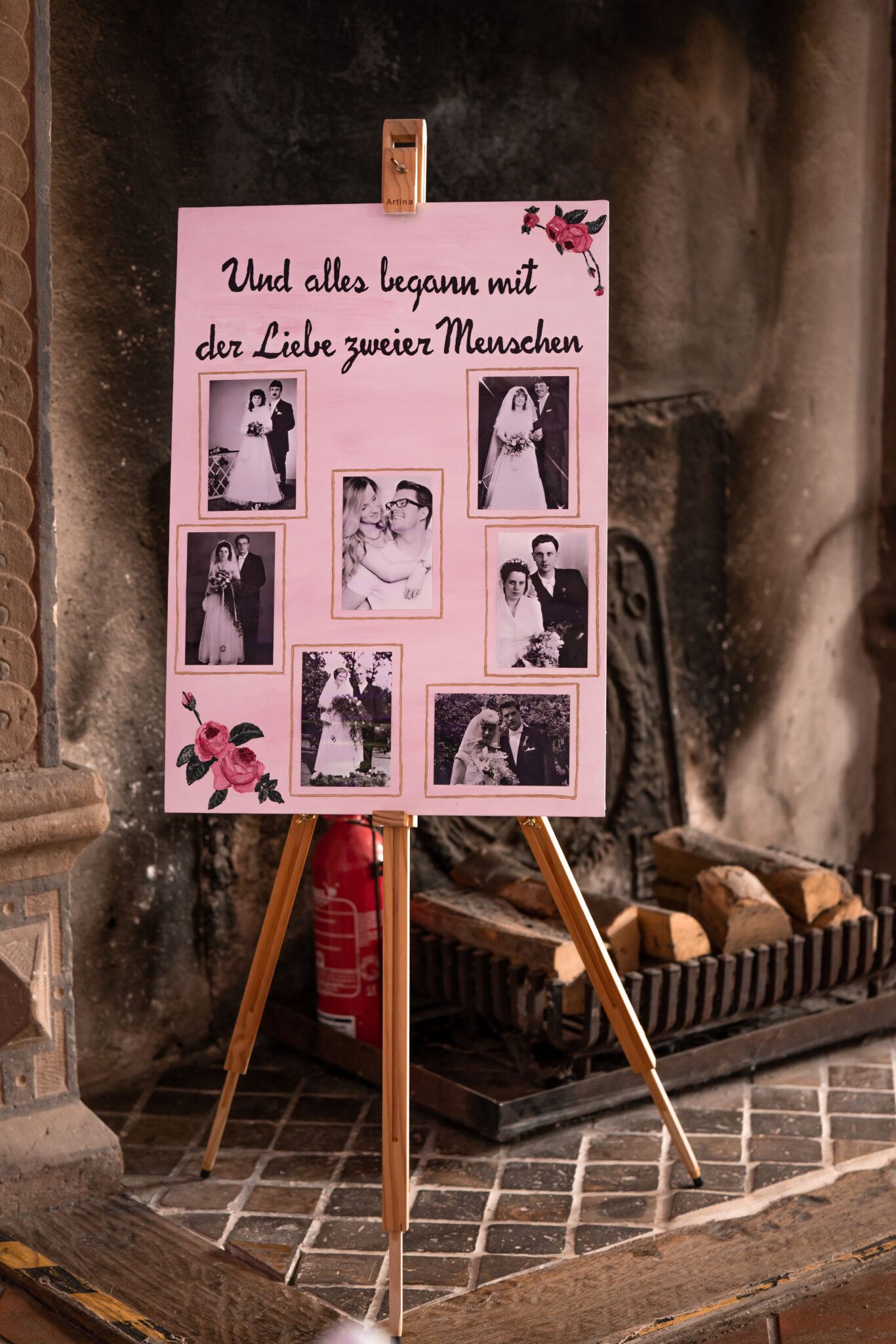 Location Deko (4) Bildertafel mit Sprichwort