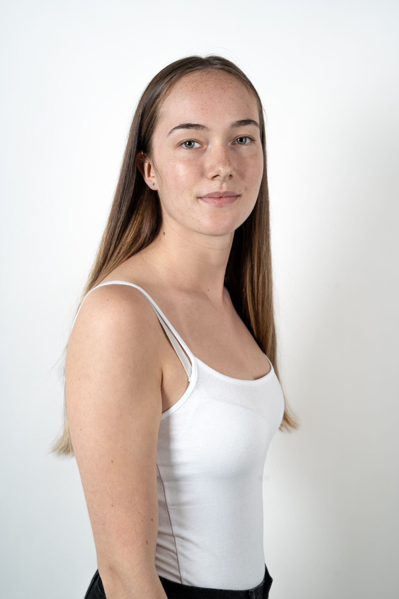 Nathalie nah seite farbe Sedcard Fotos für Models