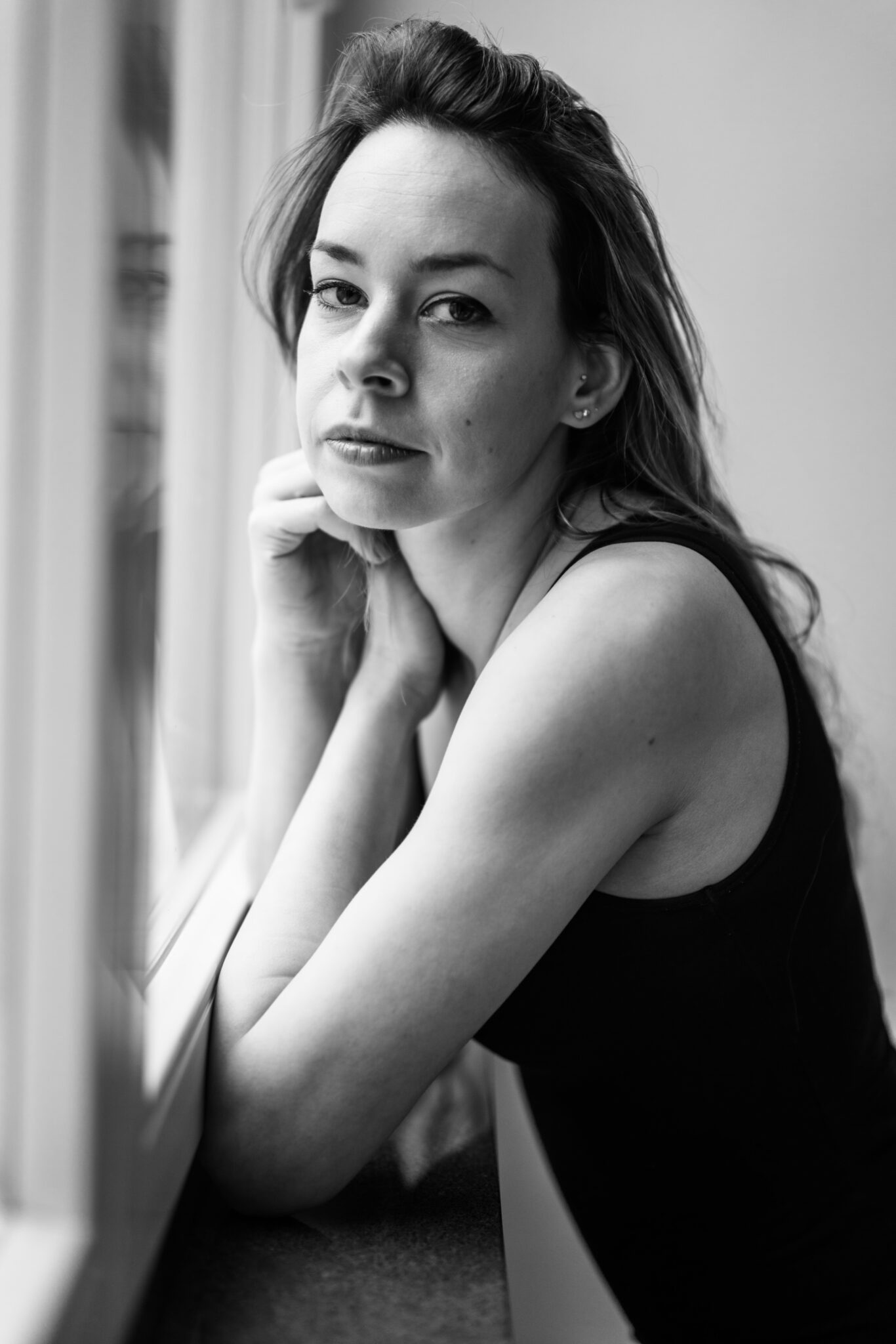 Studio Fotoshooting am Fenster