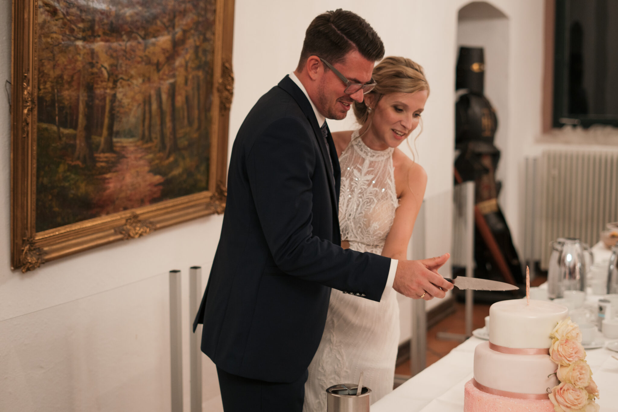 kuchen (2) Anschnitt der Hochzeitstorte