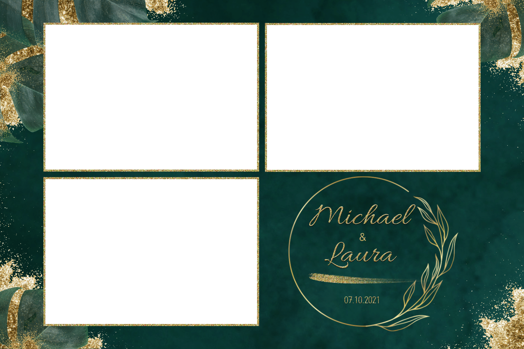 GreenElegantWeddingPhotoBoothTemplate4x6 Kopie